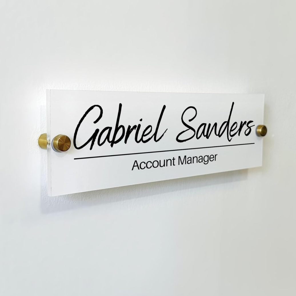 Custom Signs for Office Doors - Name Plate Wall Decor Personalized Sign ...