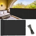 Custom Size 26"x34 Black Fence Covering Privacy Screen Windscreen with