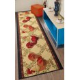 thumbnail image 1 of Custom Size Anti-Slip Low Pile Rooster Beige Animal Design for Indoor Mat Rug Hallway Entryway Stairway Bedroom Kitchen ( Rooster Beige, 2'2" x 3' ), 1 of 5