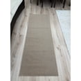 thumbnail image 1 of Custom Size Anti-Slip Machine Washable Loop Pile Sand Beige Runner Rugs ( 5' x 26"), 1 of 6