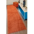 thumbnail image 1 of Custom Size Anti-Slip Machine Washable Soft Pile Orange Carpet Runner Rugs ( 14' x 26"), 1 of 4