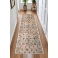 thumbnail image 1 of Custom Size Anti-Slip Machine Washable Vintage / Traditional Oriental Floral Design Runner Rugs ( 2' x 26"), 1 of 6