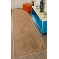thumbnail image 1 of Custom Size Anti-Slip Washable Soft Pile Leaves Beige Carpet Runner Rugs ( 9' x 26"), 1 of 6