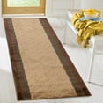 thumbnail image 1 of Custom Size Brown Beige Runner Rug Geometric Volley Dessign Cut to Size Roll Runner Rug 36 Inch Wide Pick Your Own Length by Feet, 1 of 7