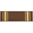 thumbnail image 1 of Custom Size Cut to Size Stair Treads Solid Border Brown Customize Slip Resistant Latex Backing Low Profile Stair Tread Set Of 13 (Brown 7.5in x 26 in), 1 of 7