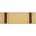 thumbnail image 1 of Custom Size Cut to Size Stair Treads Solid Border Beige Customize Slip Resistant Latex Backing Low Profile Stair Tread Set Of 13 (Beige 9in x 36 in), 1 of 7