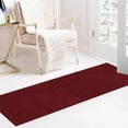 thumbnail image 1 of Custom Size Hallway Runner Rug Red Color 26 or 31 inch Wide Select Your Length Non-Slip (Skid Resistance) Rubber Backing Trellis French Design, 1 of 5