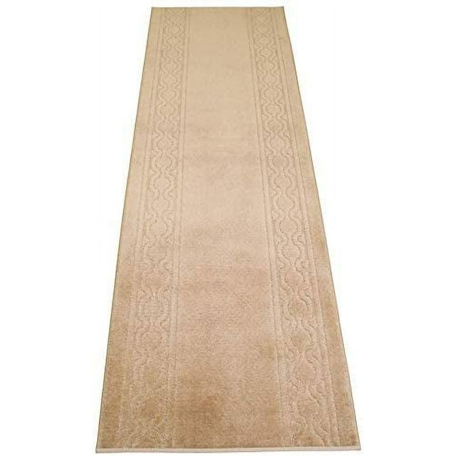 Custom Size Rug Runner Moroccan Trellis Border Anti Bacterial Slip Resistant Latex Back Cut to Size Runner Rug, Proudly Custonize in USA Facility