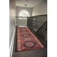 thumbnail image 1 of Custom Size Rug Runner Traditional Vintage Distressed Looks Medallion Design Hotel Quality Printed Cut To Size Oriental Red Runner Rug, We Customize Length by Feet Available Width 26", 31.5" or 35", 1 of 10