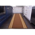 thumbnail image 1 of Custom Runner Meander Roll Runner 26 Inch Wide x Your Length Size Choice Slip Skid Resistant Rubber Back 3 Color Options (Brown, 24 ft x 26 in), 1 of 9