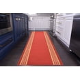 thumbnail image 1 of Custom Runner Meander Roll Runner 26 Inch Wide x Your Length Size Choice Slip Skid Resistant Rubber Back 3 Color Options (Red, 23 ft x 26 in), 1 of 9
