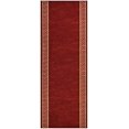 thumbnail image 1 of Custom Runner Meander Roll Runner 26 Inch Wide x Your Length Size Choice Slip Skid Resistant Rubber Back 3 Color Options (Red, 17 ft x 26 in), 1 of 6