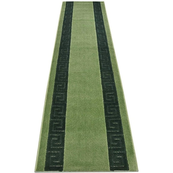 Custom Size Runner Rug Meander Greek Key Design Cut to Size Rug Runner Rug Pick Your Own Size Multiple Width Choice Customize Length by Feet Roll Runner Rug in Usa Facility