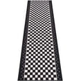 thumbnail image 1 of Extra-Long Low Pile Runner Rug Skid Resistant Backing Rug Runner Bordered Geometric Abstract Design Cut to Size Roll Runner Rugs - 30 Feet x 26 Inch, 1 of 9