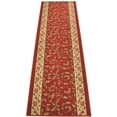 thumbnail image 1 of Extra-Long Low Pile Runner Rug Skid Resistant Backing Rug Runner Veronica Flower Red Cut to Size Roll Runner Rugs - 20 Feet x 26 Inch, 1 of 6