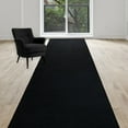 thumbnail image 1 of Custom Size Runner Rug Skid Resistant Backing Rug Runner Solid Black Color Cut to Size Roll Runner Rugs (8 Feet x 26 Inch), 1 of 9