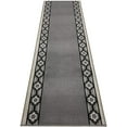 thumbnail image 1 of Extra-Long Low Pile Runner Rug Skid Resistant Backing Rug Runner Trellis Border Design Cut to Size Roll Runner Rugs - 13 Feet x 32 Inch, 1 of 9