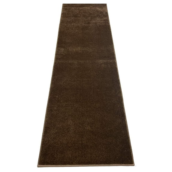 Extra-Long Soft Pile Runner Rug Skid Resistant Backing Rug Runner Solid Colors Cut to Size Roll Runner Rugs - 17 Feet x 30 Inch