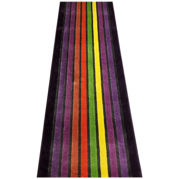 Custom Size Runner Rug Stripes Design Runner 26 Inch Wide Pick Your Own Size