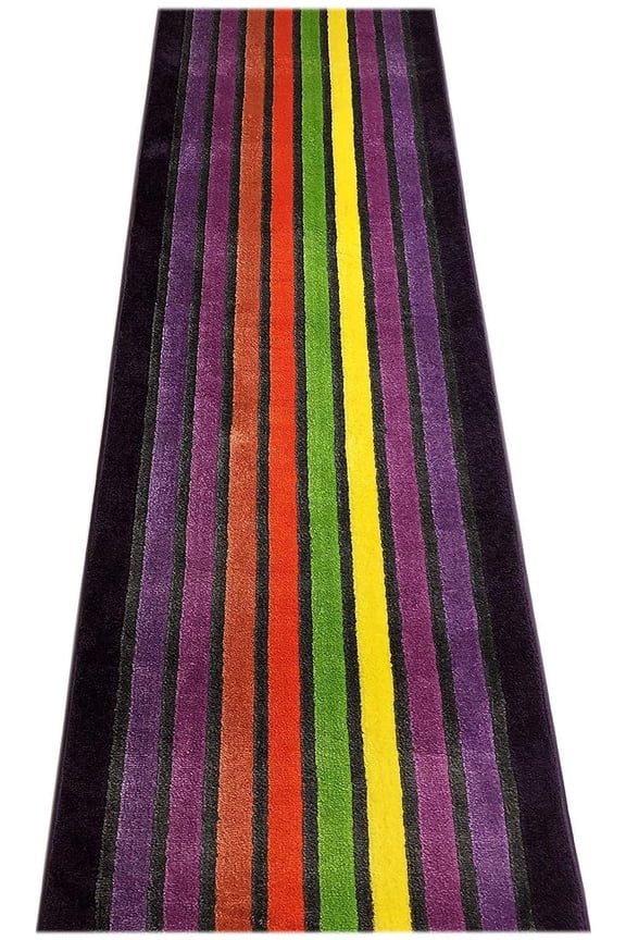 Custom Size Runner Rug Stripes Design Runner 26 Inch Wide Pick Your Own Size