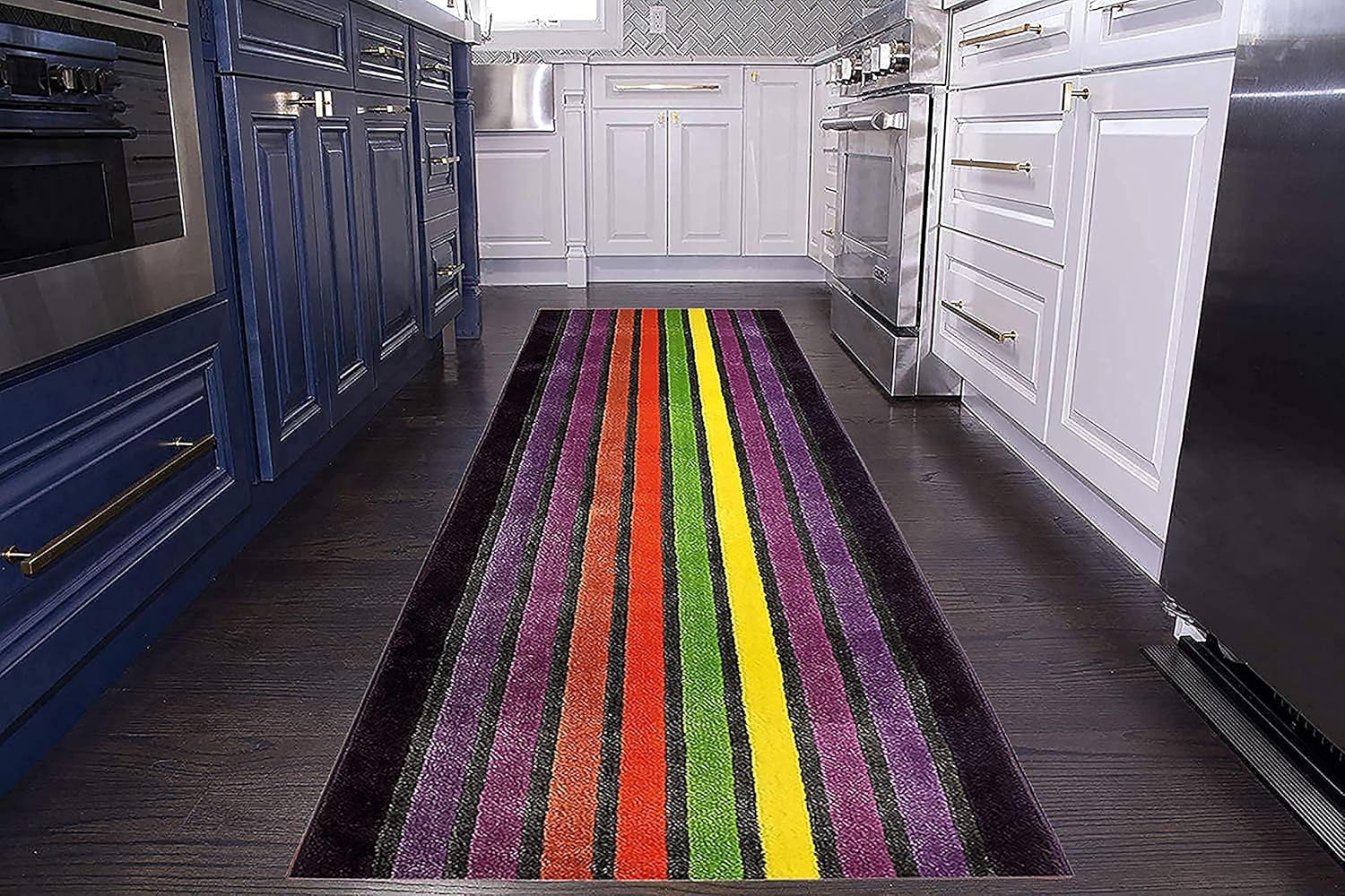 Custom Size Runner Rug Stripes Design Runner 26 Inch Wide Pick Your Own Size
