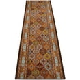 thumbnail image 1 of Extra-Long Low Pile Runner Rug Skid Resistant Backing Rug Runner Traditional Geometric Design Cut to Size Roll Runner Rugs - 28 Feet x 32 Inch, 1 of 7