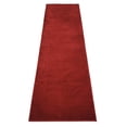 thumbnail image 1 of Custom Size Solid Red Color Rug Runner 30 Inch Wide Pick Your Own Length by Feet Cut to Size Roll Runner Rug, 1 of 8