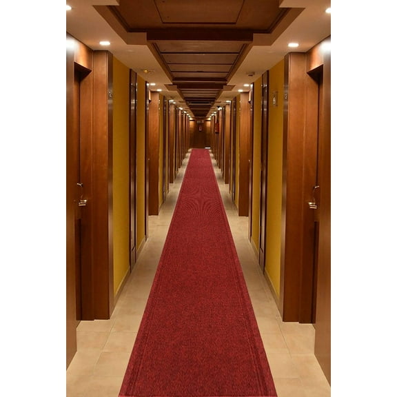 Extra-Long Heavy Duty Runner Rug Skid Resistant Backing Rug Runner Ridged Cut to Size Roll Runner Rugs - 39 Feet x 36 Inch