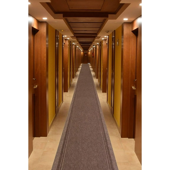 Extra-Long Heavy Duty Runner Rug Skid Resistant Backing Rug Runner Ridged Cut to Size Roll Runner Rugs - 8 Feet x 26 Inch