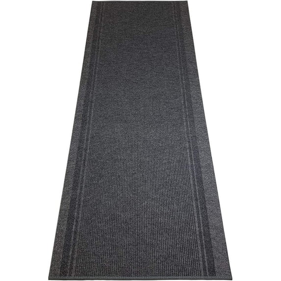 Extra-Long Heavy Duty Runner Rug Skid Resistant Backing Rug Runner Ridged Cut to Size Roll Runner Rugs - 49 Feet x 26 Inch