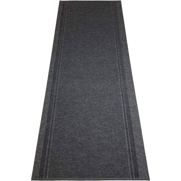 Extra-Long Heavy Duty Runner Rug Skid Resistant Backing Rug Runner Ridged Cut to Size Roll Runner Rugs - 25 Feet x 26 Inch