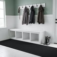 thumbnail image 1 of 24 in. Wide x Cut-to-Length – Non-Slip, All-Weather, Heavy-Duty Utility Runner Rug – Absorbent, Dirt-Trapping, Kid and Pet Safe for Entryways and High-Traffic Areas, Black, 1 of 11