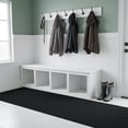 thumbnail image 1 of 24 in. Wide x Cut-to-Length – Non-Slip, All-Weather, Heavy-Duty Utility Runner Rug – Absorbent, Dirt-Trapping, Kid and Pet Safe for Entryways and High-Traffic Areas, Black, 1 of 11