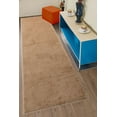 Custom Size Washable Anti Slip Soft Pile Solid Beige Design Runner Rug