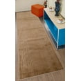 thumbnail image 1 of Custom Size Washable Anti Slip Soft Pile Trellis Bordered Beige Design Runner Rug Carpet for Hallway Stairway Entryway Kitchen Indoor Mat ( Trellis Beige, 3' x 7' ), 1 of 5