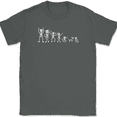 thumbnail image 1 of Custom Skeleton Family T-Shirt Personalized Halloween Fall Skull Tee - Charcoal, M, 1 of 1