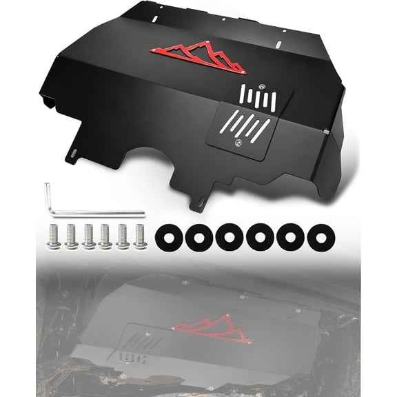 Custom Skid Plate Compatible with Toyota Tacoma 2WD & 4WD (2024-2025 Gas Models), Engine Front Skid Plate with Oil Drain Access