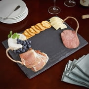Custom Slate Charcuterie Board with Rope Handles