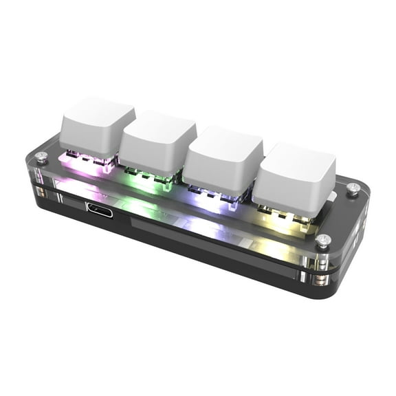 Custom Small Keyboard Custom Key4 Small Keyboard Copy Paste Gaming Game Mini Mechanical Keyboard on Clearance