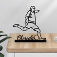 thumbnail image 1 of Custom Soccer Player Metal Desk, Soccer Player Metal Table Sign, Soccer Player Sculpture Statue, Player Name Metal, Sport Home, 1 of 6