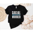 thumbnail image 1 of Custom Social Worker Shirt, Personalized Name School Social Worker Gift, Future Social Worker Graduation Gift,MSW Student Shirt,Coworker Tee, 1 of 2