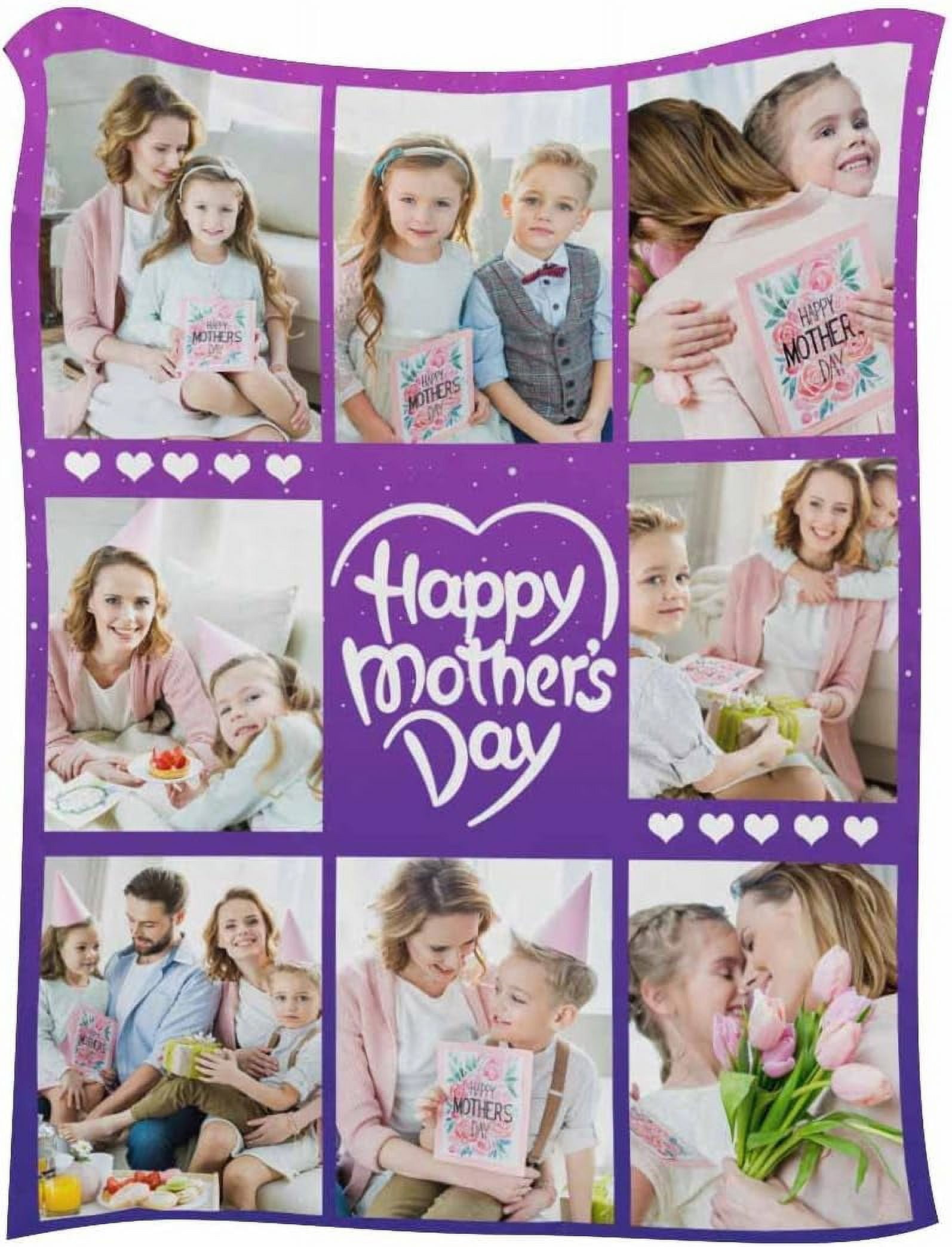Custom Soft Throws Blankets Print Picture to The Best Mom Blanket from