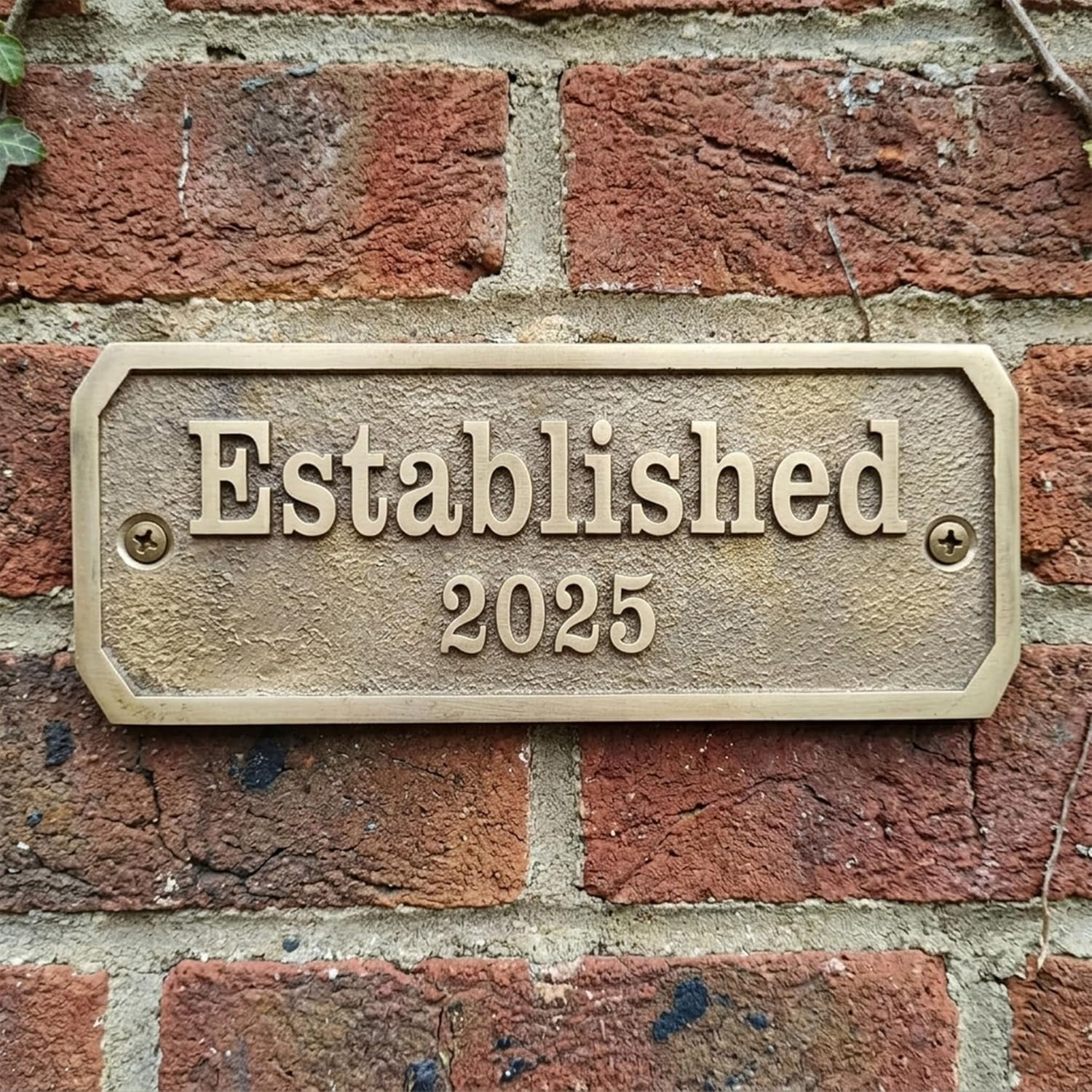 Engraved Signsa Custom Solid Brass House Sign, Personalized Engraved Name Plate, Family ...