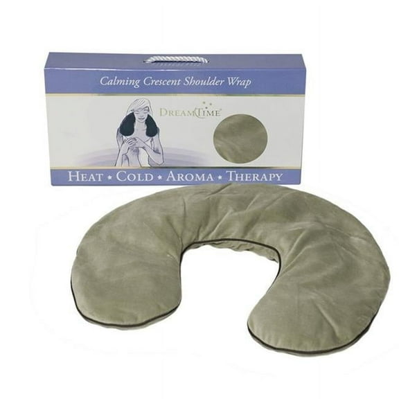Custom Solutions  DreamTime Calming Crescent Shoulder Wrap, Sage Velvet