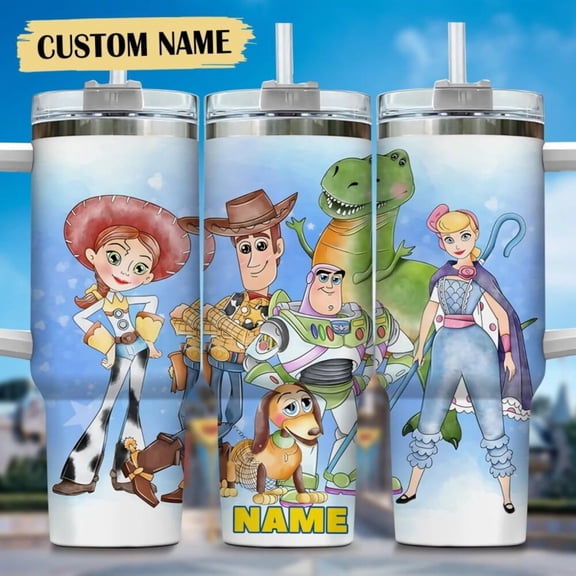 Custom Space Ranger Toy Vibes Fan Gift Handle Tumbler 40oz