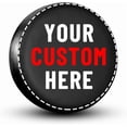 thumbnail image 1 of Custom Spare Tire Cover, Personalized RV Spare Tire Cover Design Your Own Image Text, Customized Wheel Tire Cover Waterproof Dust-Proof for Trailer Camper SUV Truck Universal All Vehicles (14"-17"), 1 of 10