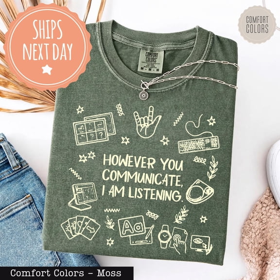 Custom Speech Therapy Tshirt AAC Bcba Aba Shirts Special Education Tee Speech Pathology Gr