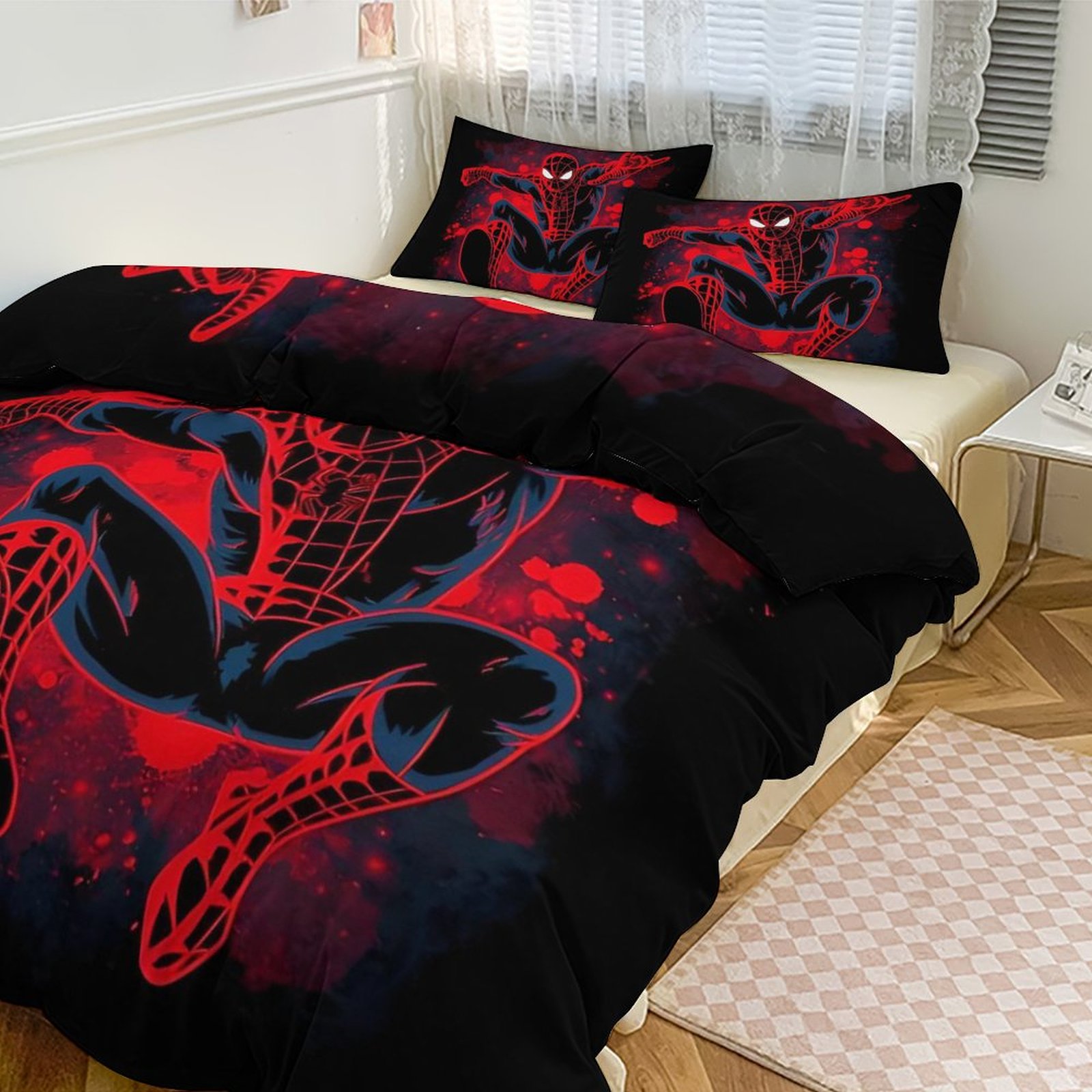 Custom Spiderman Sheets Quilts Bedding Sheet Sets Bedroom Decoration 3
