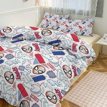 Custom Spiderman Sheets Quilts Bedding Sheet Sets Bedroom Decoration 3-piece Sheet Set Super Soft Comfortable Breathable 1 Sheet 2 Pillowcases 86"x70"