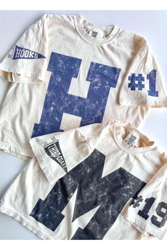 Custom Spirit Shirt Personalized Team Tee Custom Initial Shirt with Number amp Sleeve Prin